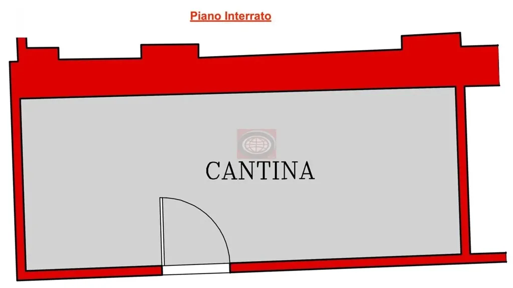 Plan - Rustic-Style Apartment in Cesena's Historic Centre