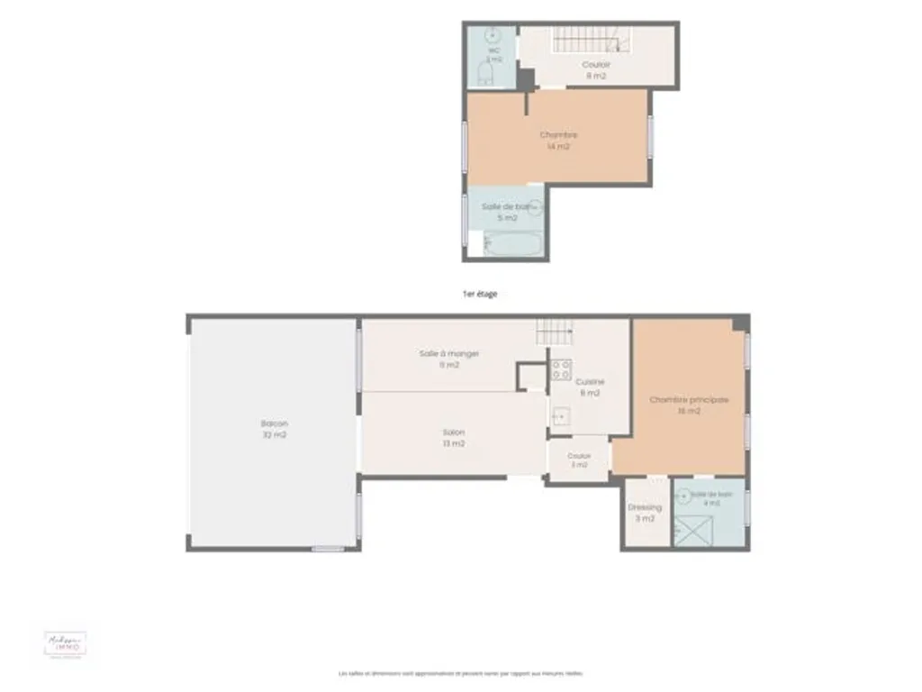 Planimetria - Duplex with Terrace in Porte de Namur
