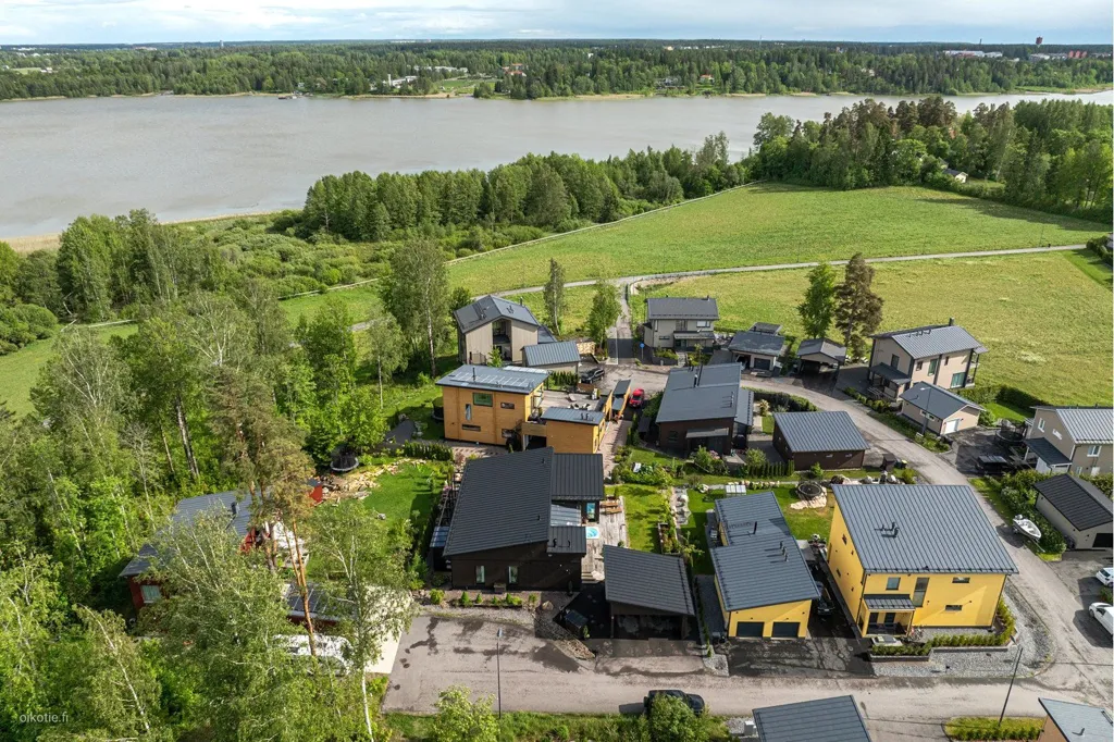 Õhuvaade - Modern Villa with Lake View in Tuusula
