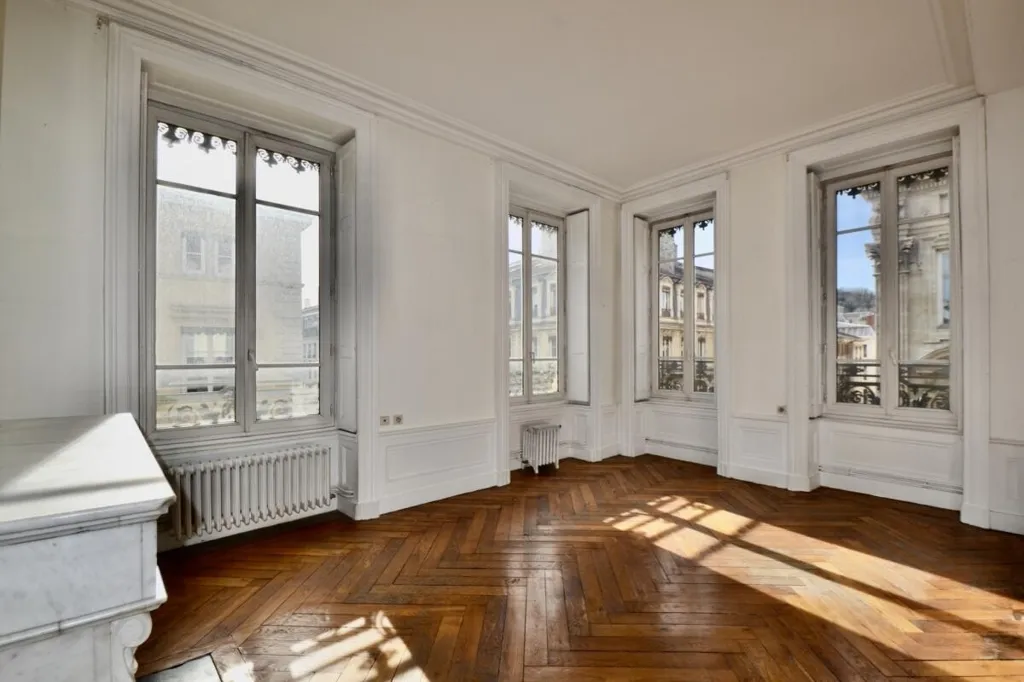 Séjour - Appartement Lumineux avec Cheminée à Lyon 1er