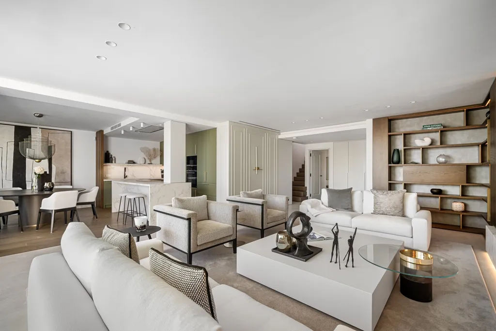 Séjour - Penthouse Duplex with Sea View in Marbella