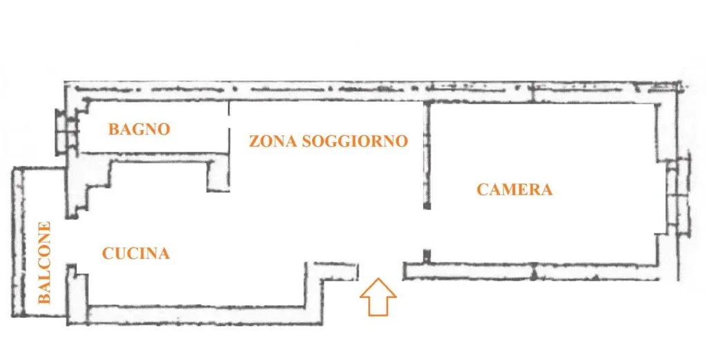 Plaan - Rusticated Flat with Balcony in Turin