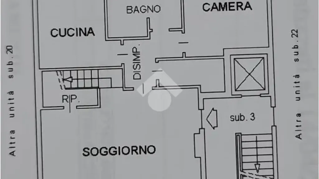 Plaan - Apartment with Two Terraces in Caselle Torinese