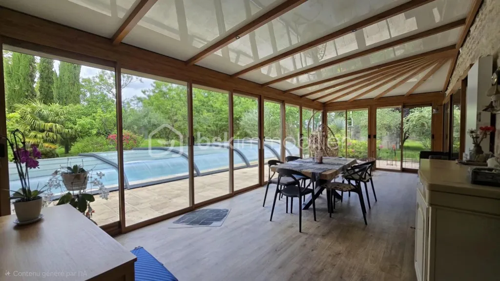 Terrass - Longère with Pool in Vançais