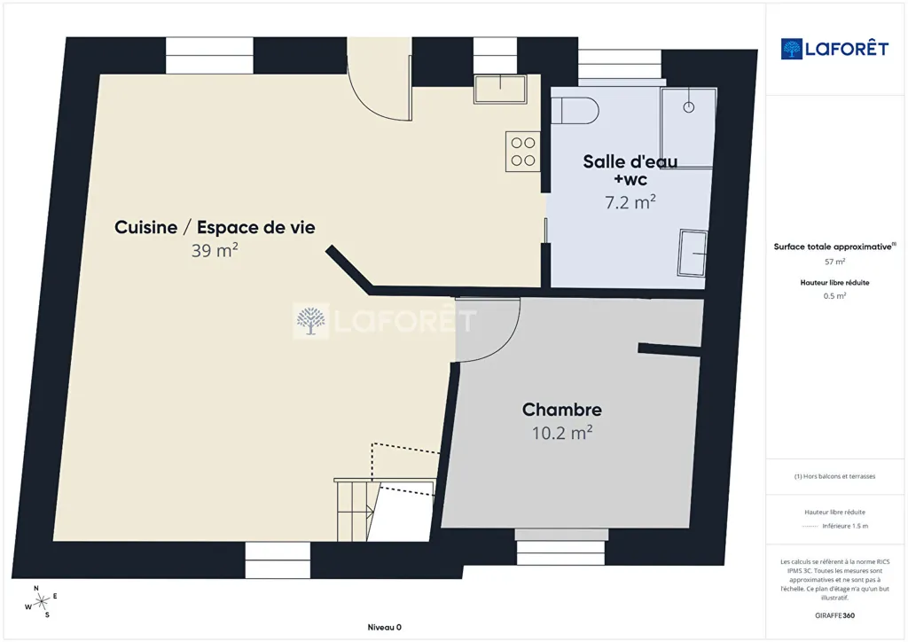Planimetria - Duplex Apartment with City Centre Location in Quimper