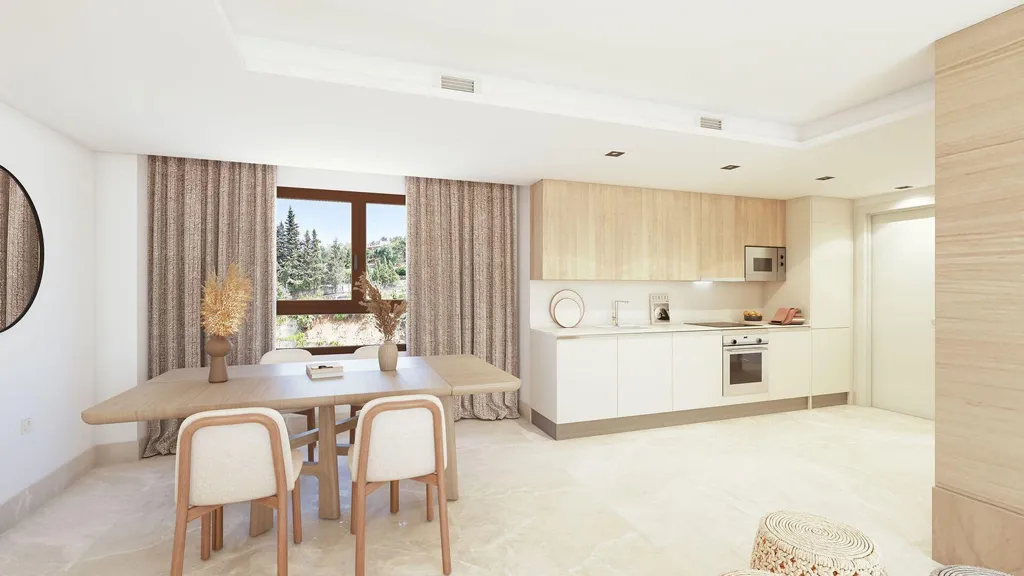 Köök - 2-Bedroom Apartment with Rooftop Pool in Benahavís