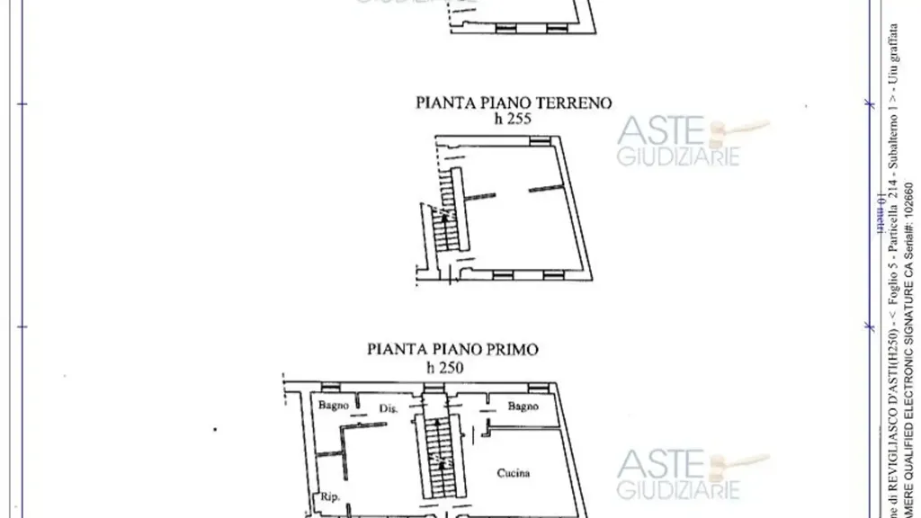 Plan - Historic Residential Complex in Revigliasco d'Asti