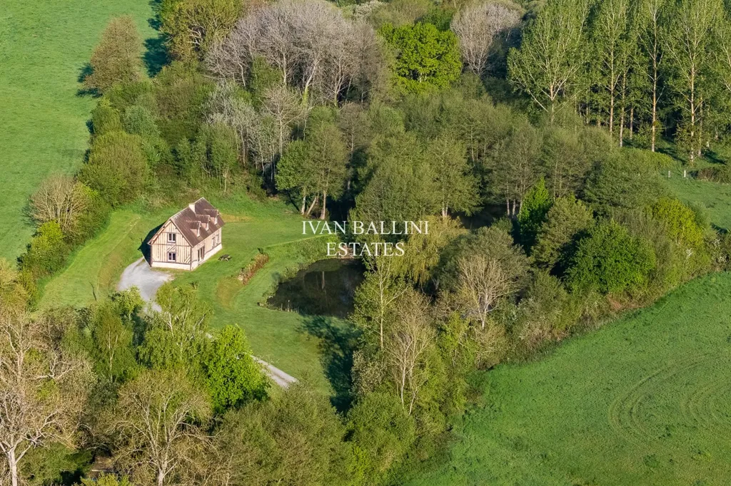 Vue aérienne - Maison 4 pièces à Pont-l'Évêque