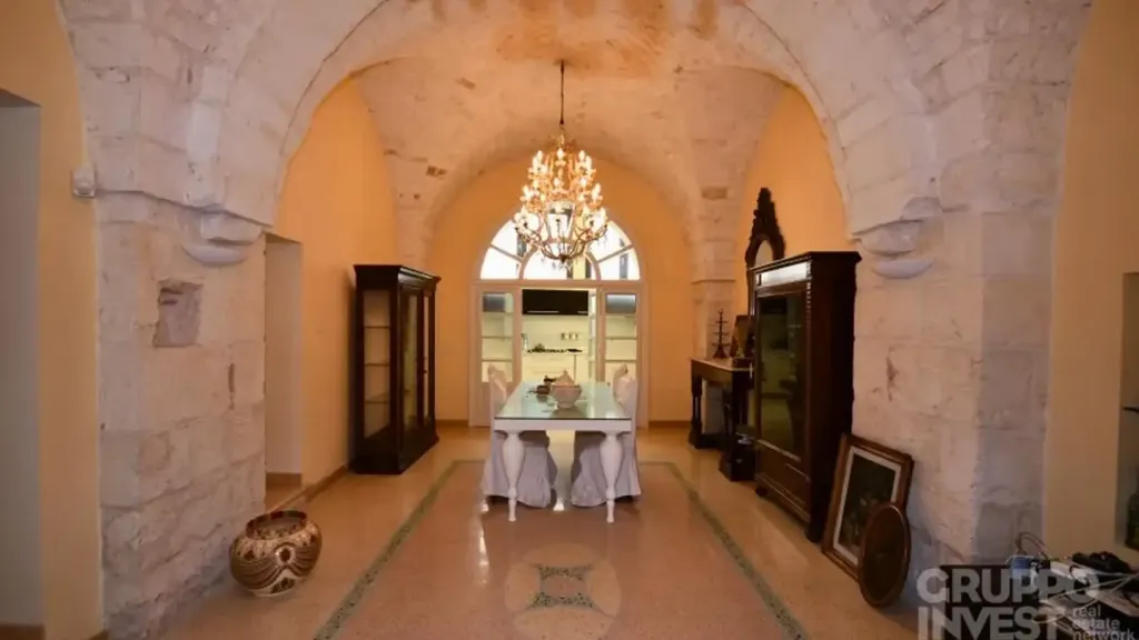 Dining Room - Historic Palazzo with Panoramic Terrace in Ostuni