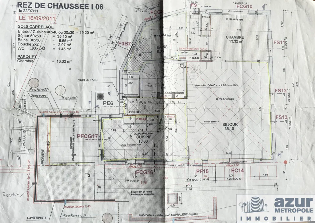 Plan - Villa de Luxe avec Vue Mer à Cimiez, Nice