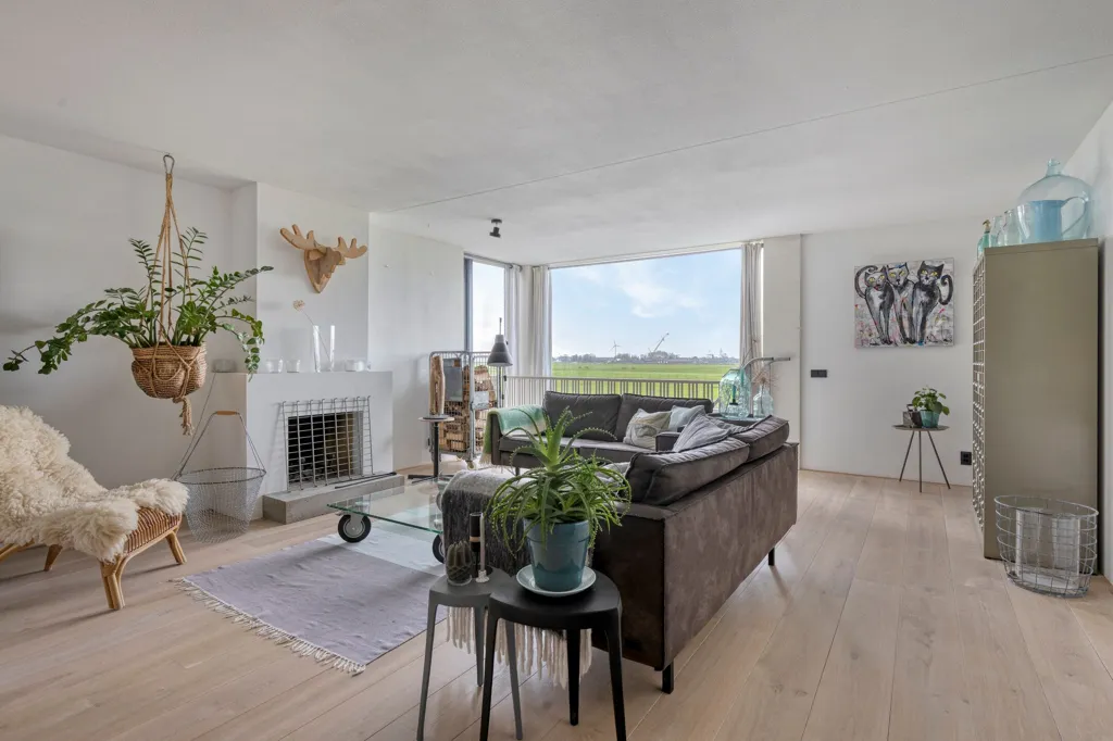 Séjour - Semi-Detached Villa with Waterfront View in Zaandam