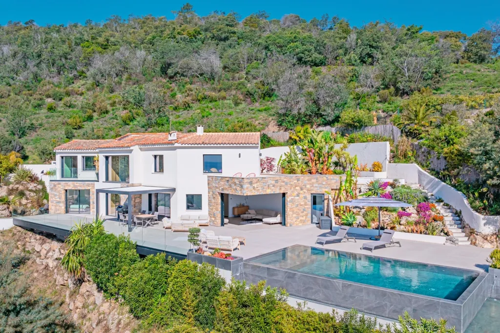 Vista aerea - Panoramic Sea View Villa in Mandelieu-la-Napoule