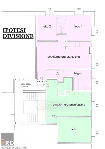 Planimetria - Loft with Theatre View in Mantua Centre
