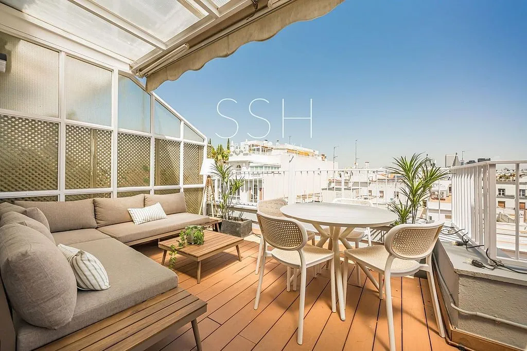 Terrasse - Modern Loft with Terrace in Almagro, Madrid