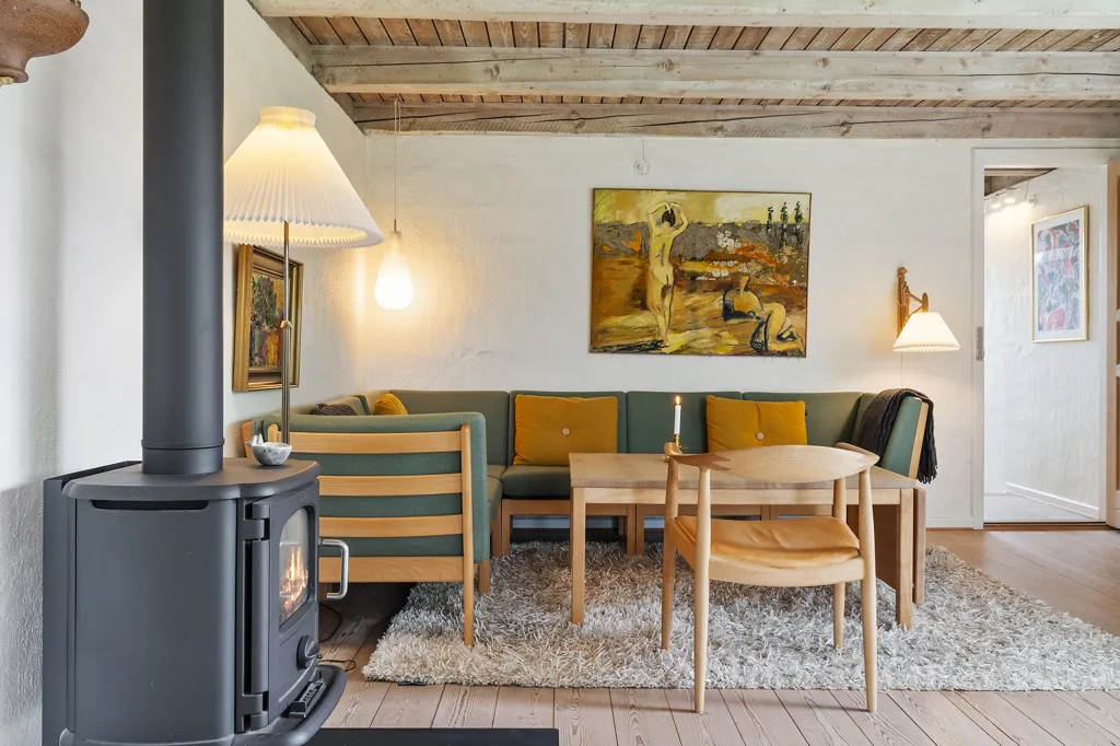 Séjour - Historic Villa with Garden in Svejstrup