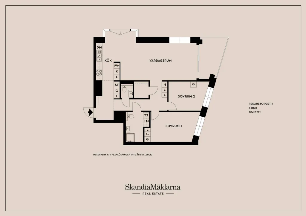 Plan - Apartment with Water Views in Karlstad