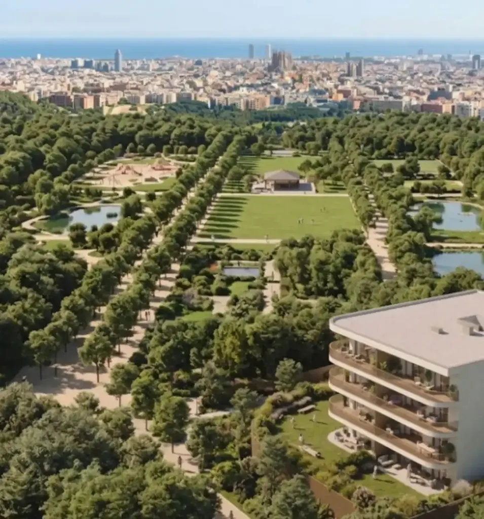 Vue aérienne - Development Land with Metro Access in Santa Coloma de Gramenet