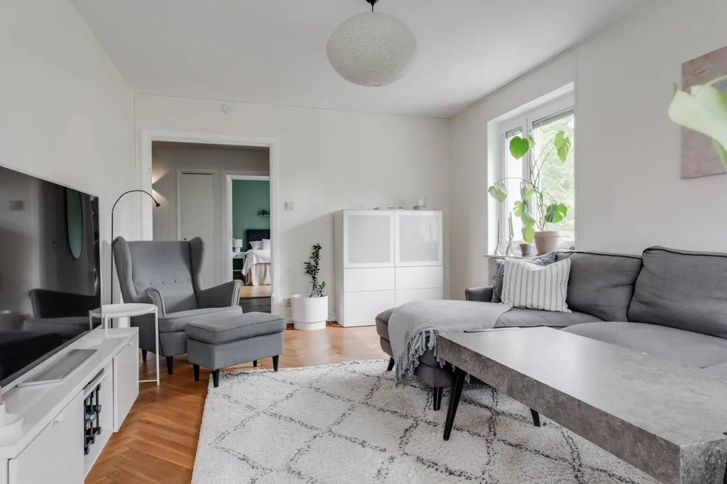 Séjour - Apartment with Balcony in Tullen, Borås