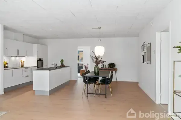 Köök - Apartment with Garden Access in Silkeborg