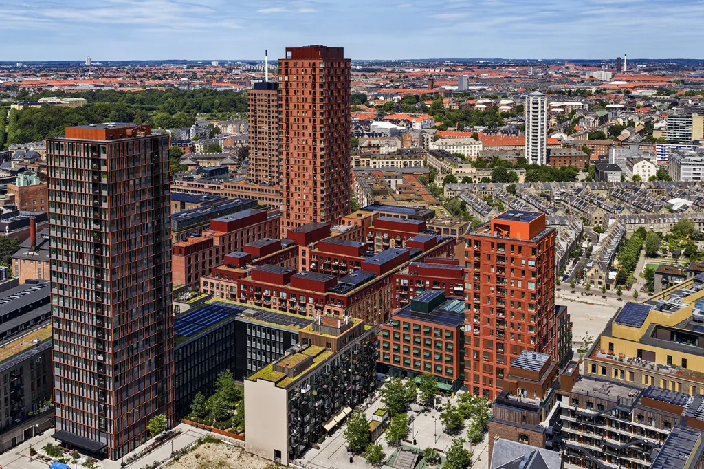 Vue aérienne - Apartment with City View in Copenhagen V