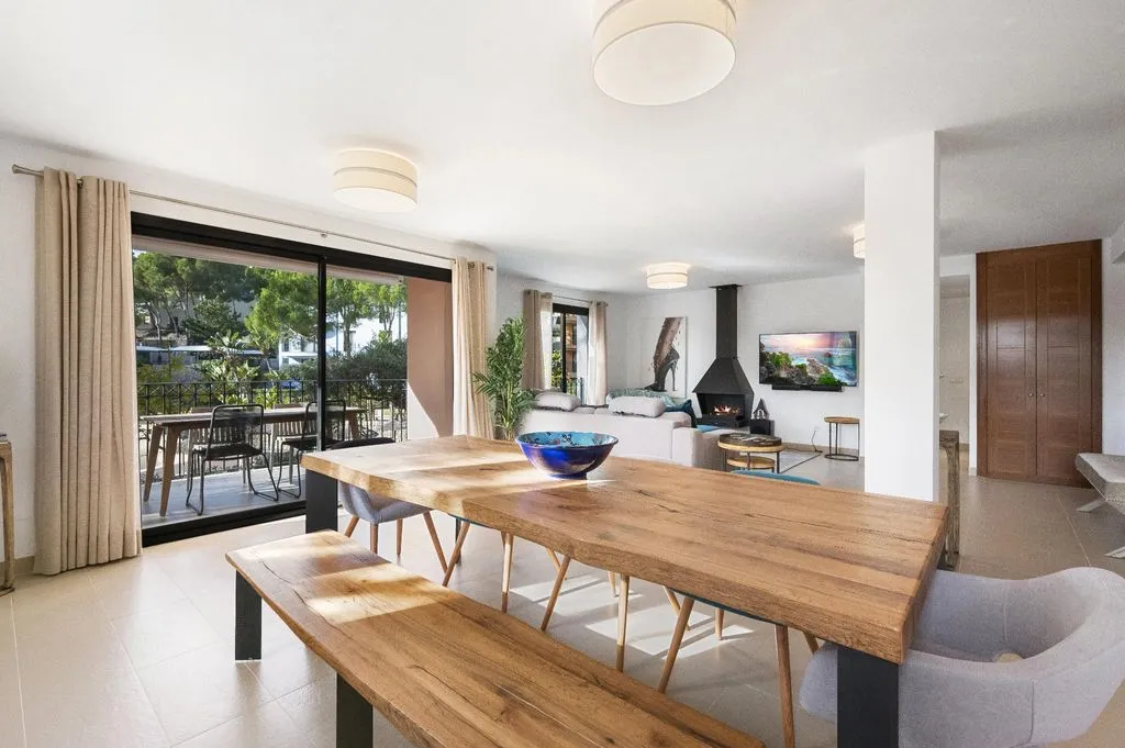 Dining Room - Luxury Ground Floor Flat with Garden in Camp de Mar