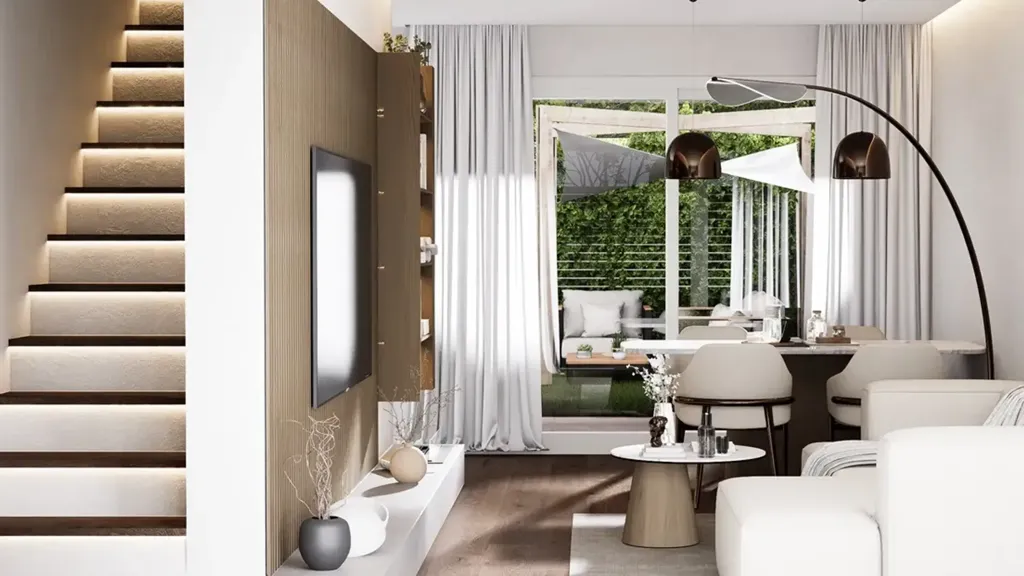 Séjour - Quadrifamiliare Villa with Private Garden in Mariano Comense