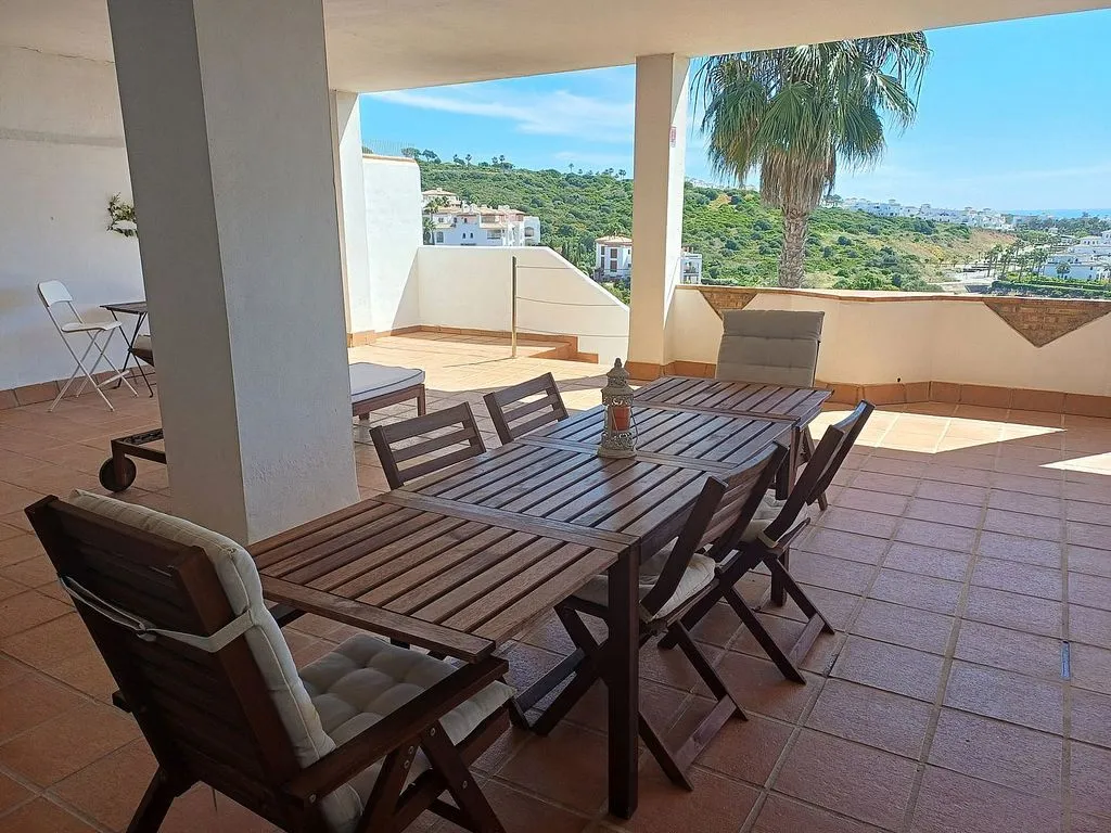 Terrace - Apartment with Pool and Terrace in La Alcaidesa