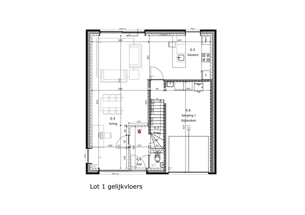 Plan - Nouvelle Construction Énergétique avec 3 Chambres à As
