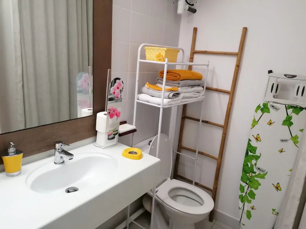 Salles de bain - Studio Meublé avec Accès Mer à Saint-François
