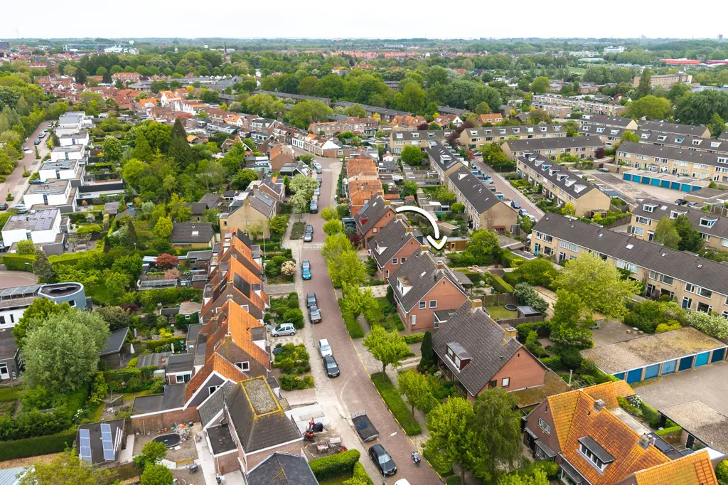 Vista aérea - Luxury Two-Storey House with Garden in Middelburg