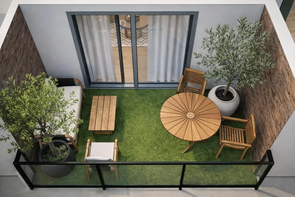 Õhuvaade - Modern Apartment with Loggia in Garons