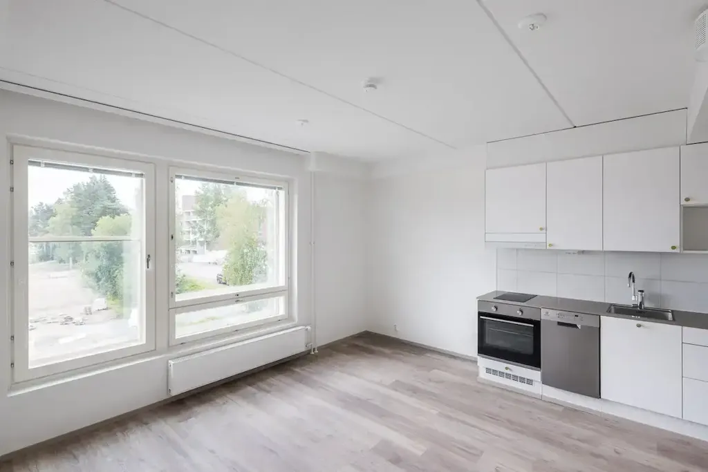 Cucina - Modern Studio with Balcony in Lamminpää, Tampere