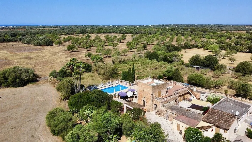 Õhuvaade - Rural House with Pool in Salines, Mallorca