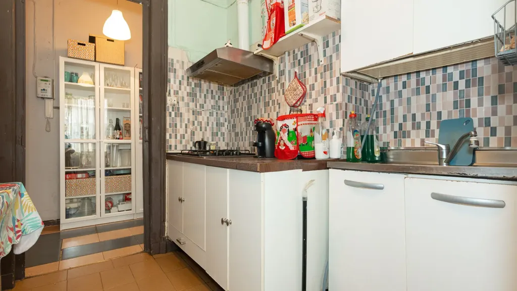 Köök - 3-Bedroom Apartment with Balcony in Turin