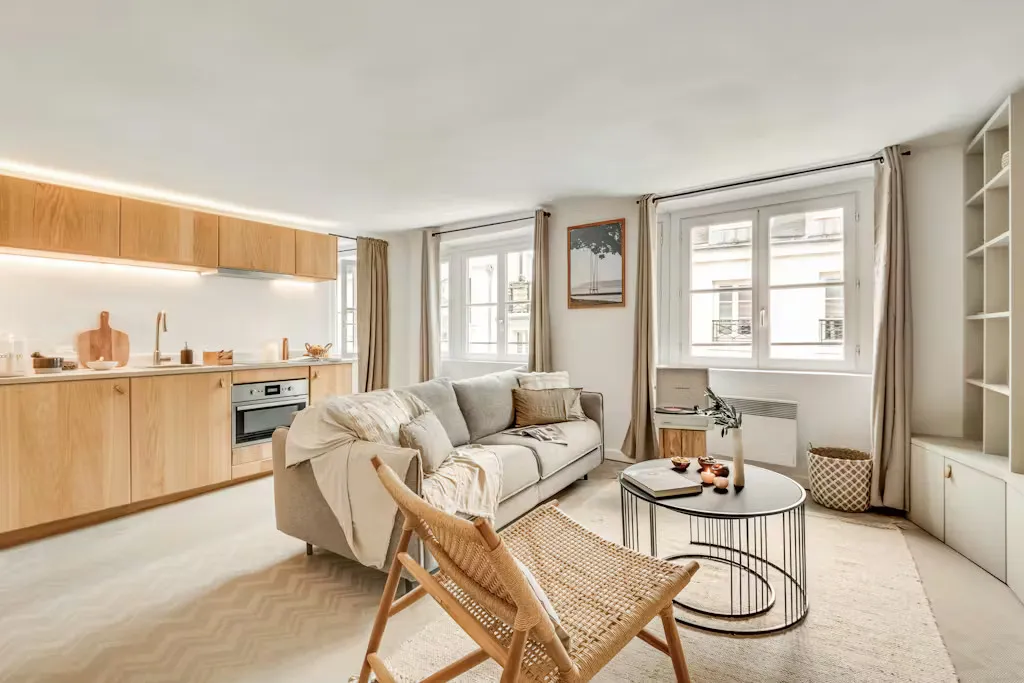 Living Room - Furnished Flat on Rue de Seine, Paris