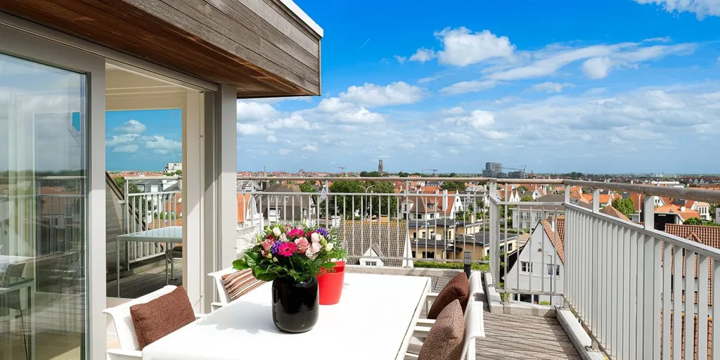 Balcon - Penthouse Ensoleillé avec Terrasses à Knokke