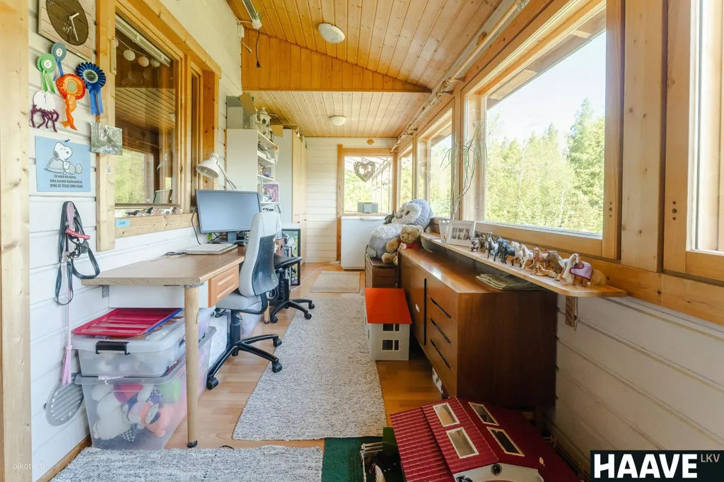 Office - Country House with Lake in Rauma