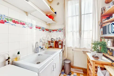 Cuisine - Appartement de caractère avec jardin au cœur d'Alésia, Paris