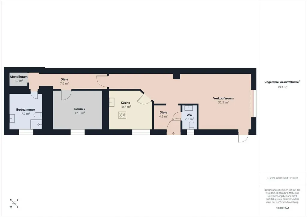 Plaan - Converted Salon Flat in Parndorf