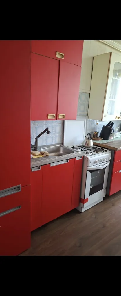 Cucina - Two-Bedroom Flat with Balcony in Panevėžys