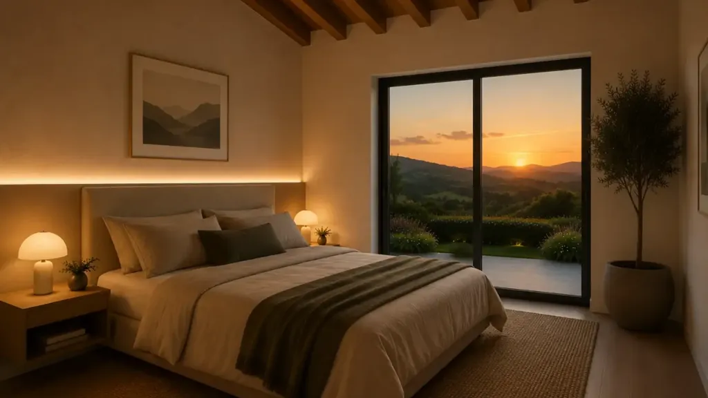 Bedrooms - New Villa with Mountain View in Talignano
