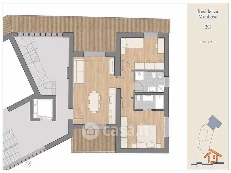 Plaan - Newly Built Apartment with Balcony in Ayas