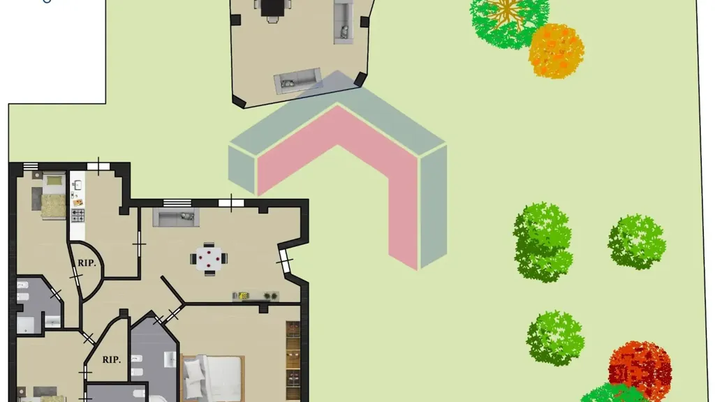 Plan - Villa with Private Garden in Mondello, Palermo