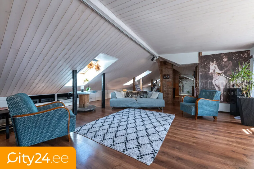 Pièces - Attic Flat with Terrace in Tartu Centre
