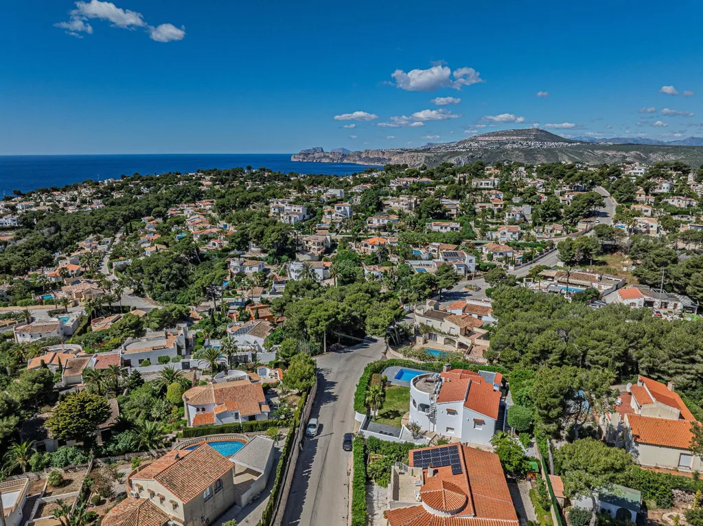 Vue aérienne - Chalet with Sea View and Pool in Cap Martí