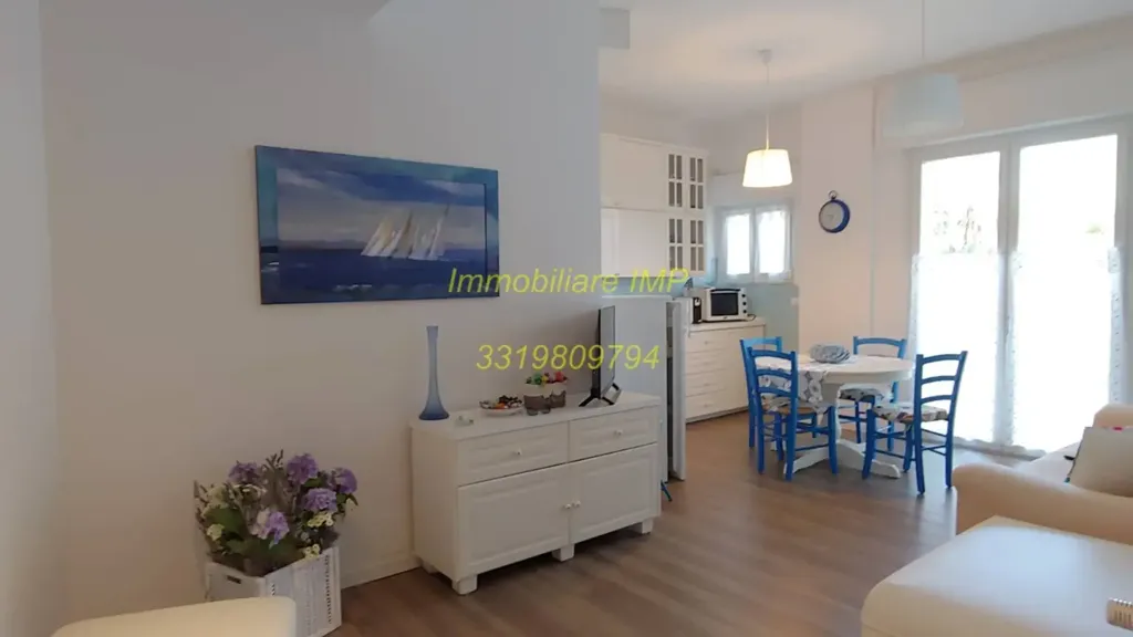 Séjour - Modern Bilocale with Balcony in Loano