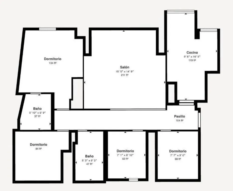Plan - Apartment with Balcony in Sarrià, Barcelona