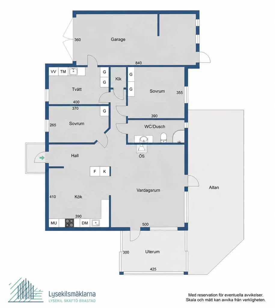 3-toaline maja asukohas Lysekils kommun