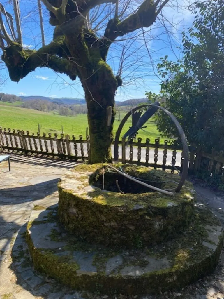 Jardin - Moulin Auvergnat avec Piscine près d'Aurillac