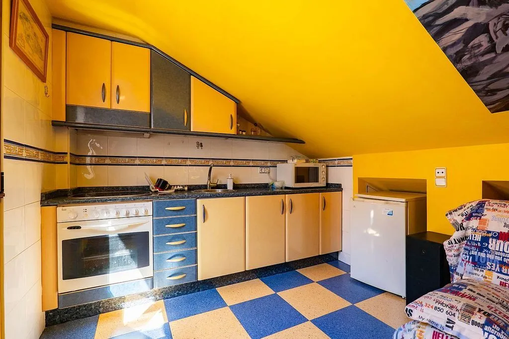 Köök - Apartment with Trunk Space in Gijón Centre